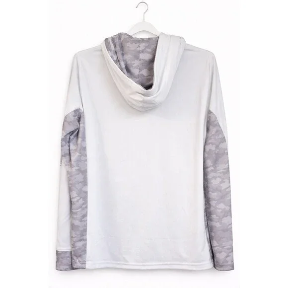 NWT Vansport Women's University of Virginia Zip Up Hoodie Gray Camo 2X New D25 - Picture 2 of 6